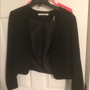 Collarless Black Blazer